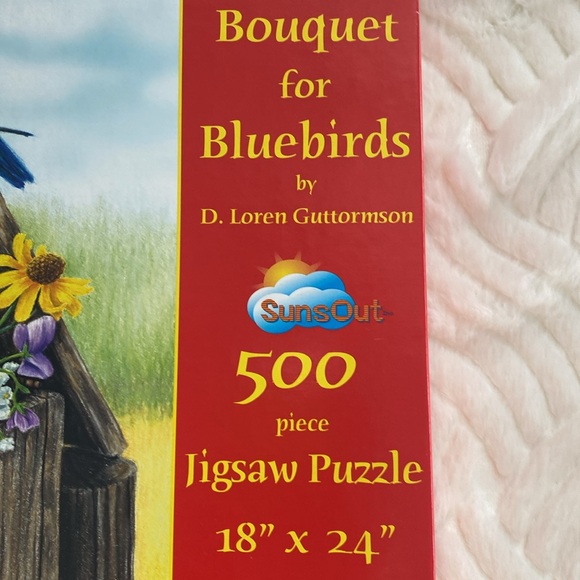 Jigsaw Puzzles Bluebirds 500 pieces - Picture 2 of 2